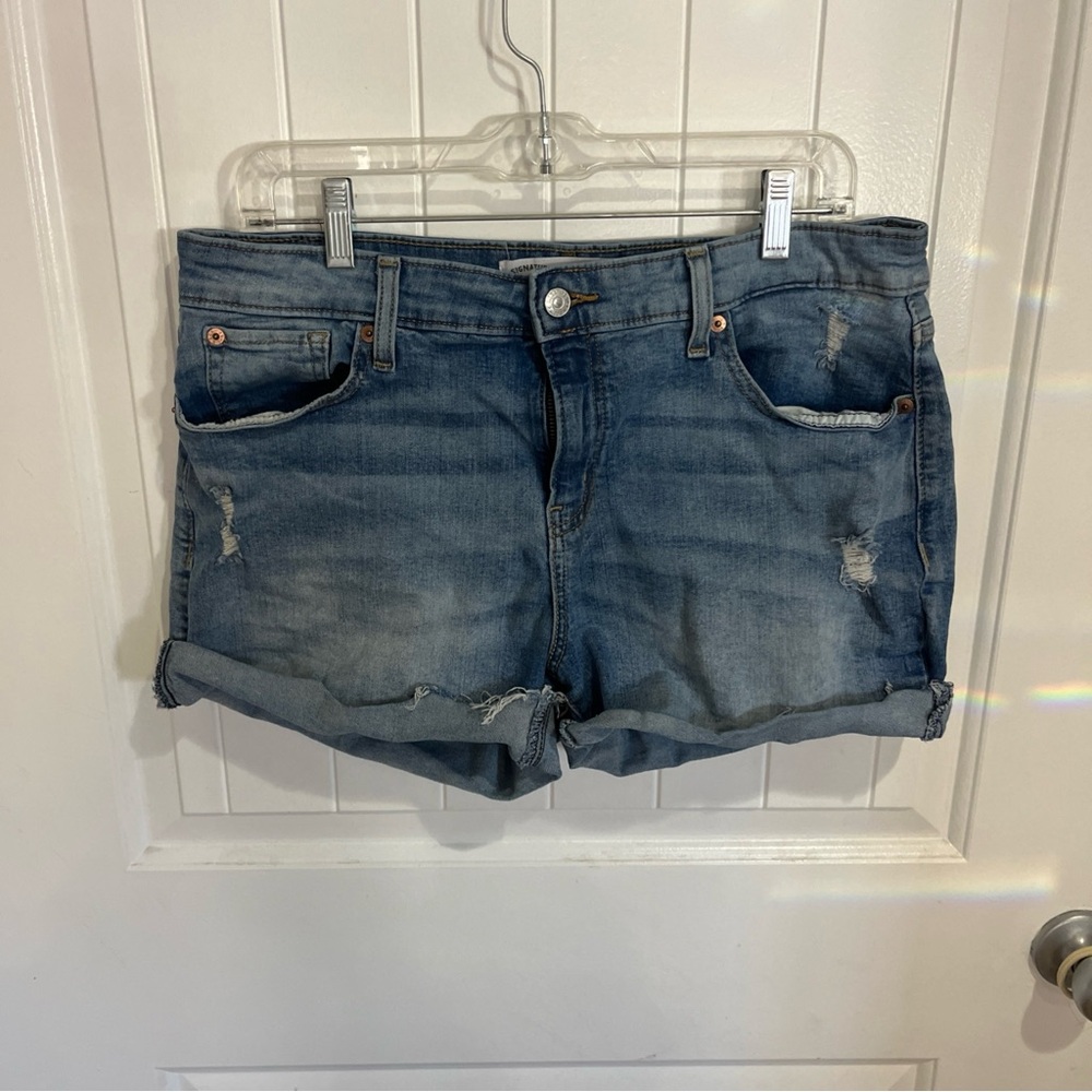 Denim Blue Levi’s Women's Shorts Size 12 GUC Summer Jorts Jean Shorts